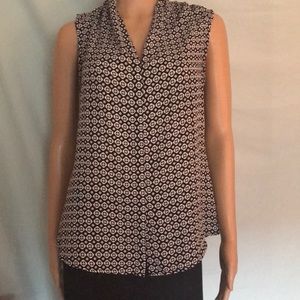 Apt9 geometric design sleeveless blouse